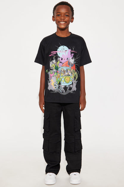 Mini Scooby Doo Gang And Ghouls Short Sleeve Tee - Black
