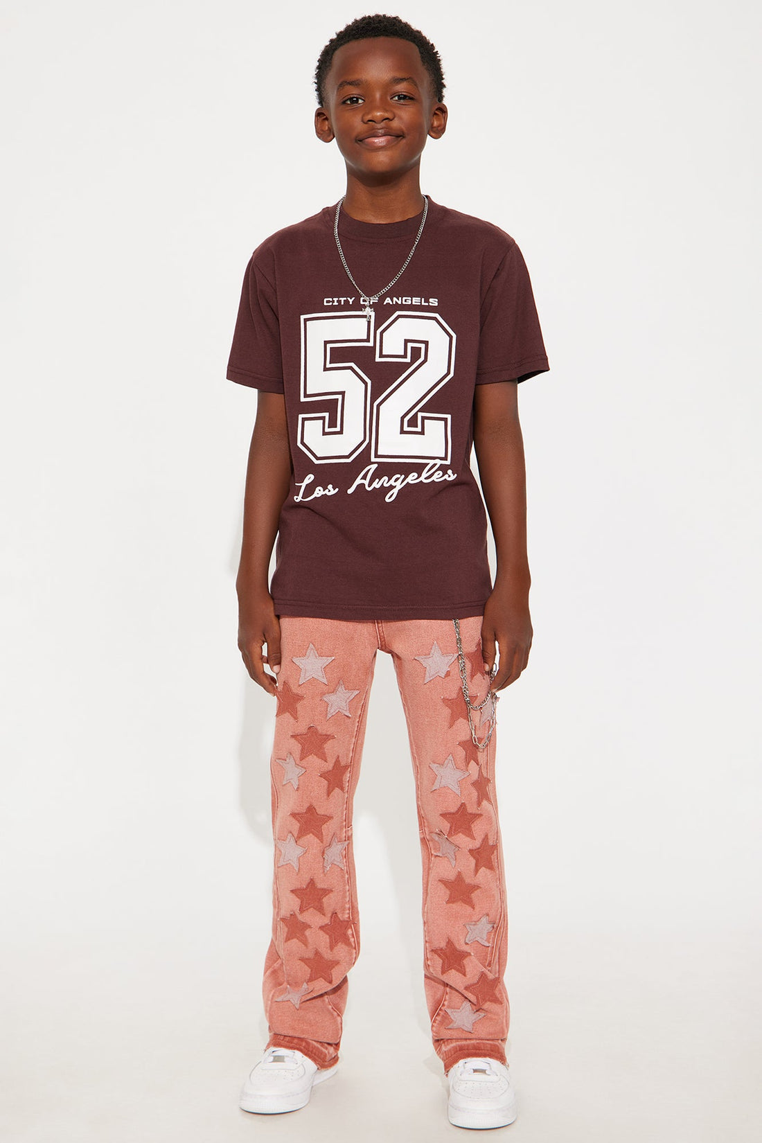 Mini Seeing Stars Skinny Flare Jeans - Rust