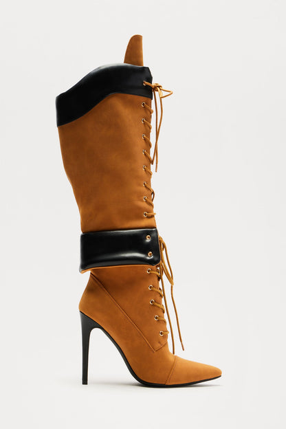 West Lace Up Boots - Tan