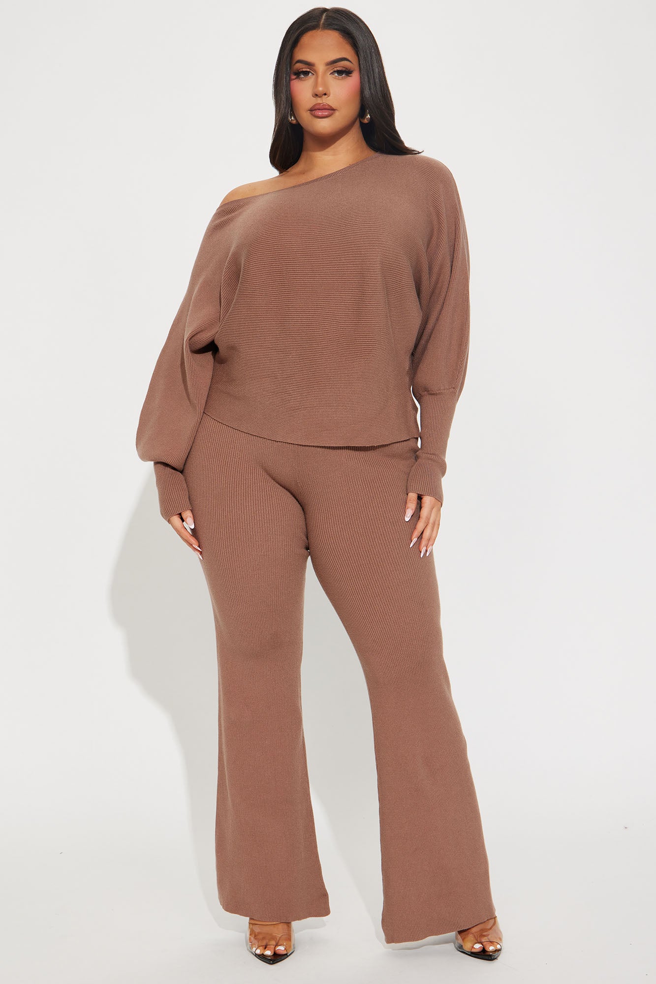 Elise Sweater Pant Set - Mocha