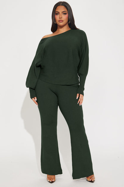 Elise Sweater Pant Set - Hunter