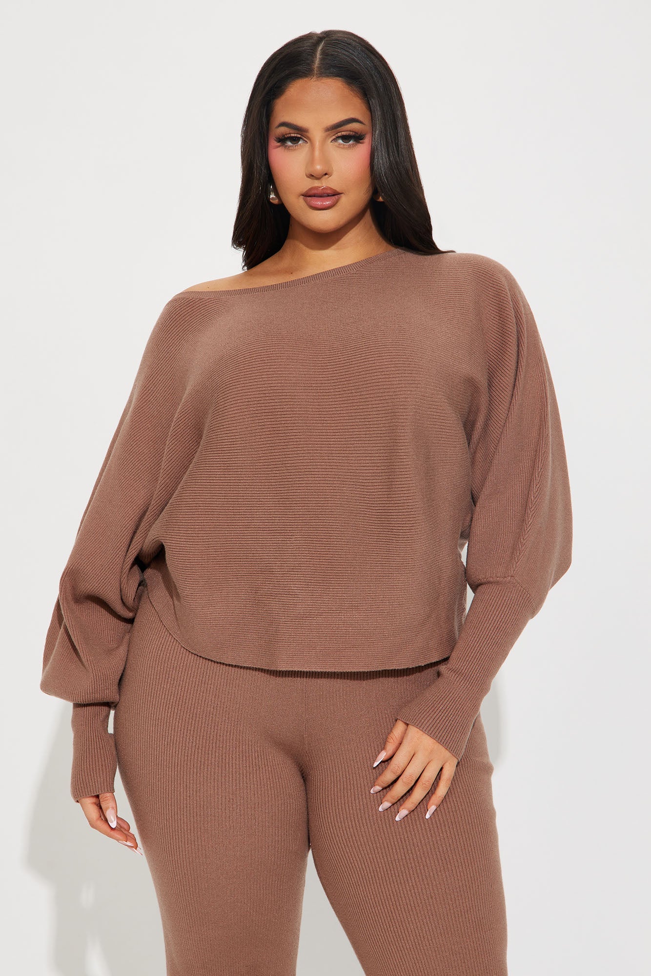 Elise Sweater Pant Set - Mocha