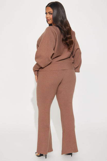 Elise Sweater Pant Set - Mocha