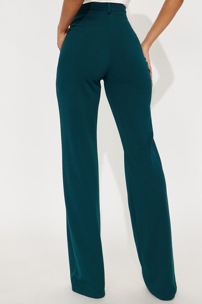 Tall Heidi Wide Leg Trouser Pant - Hunter