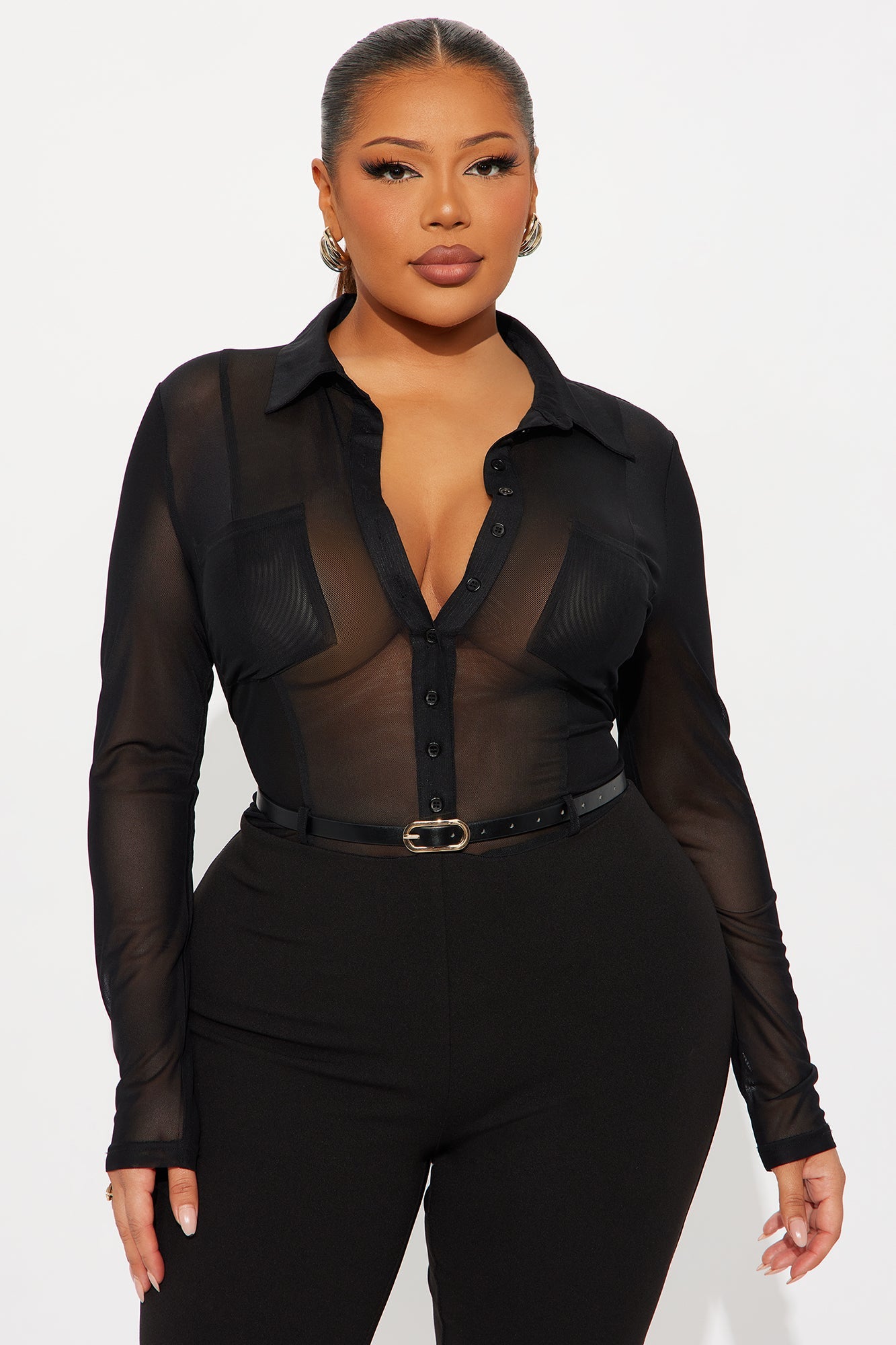 Ava Belted Jumpsuit - Black