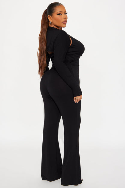 Arabella 2 Piece Jumpsuit - Black