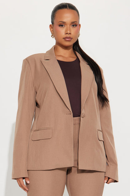 Breaking Even Blazer - Chestnut