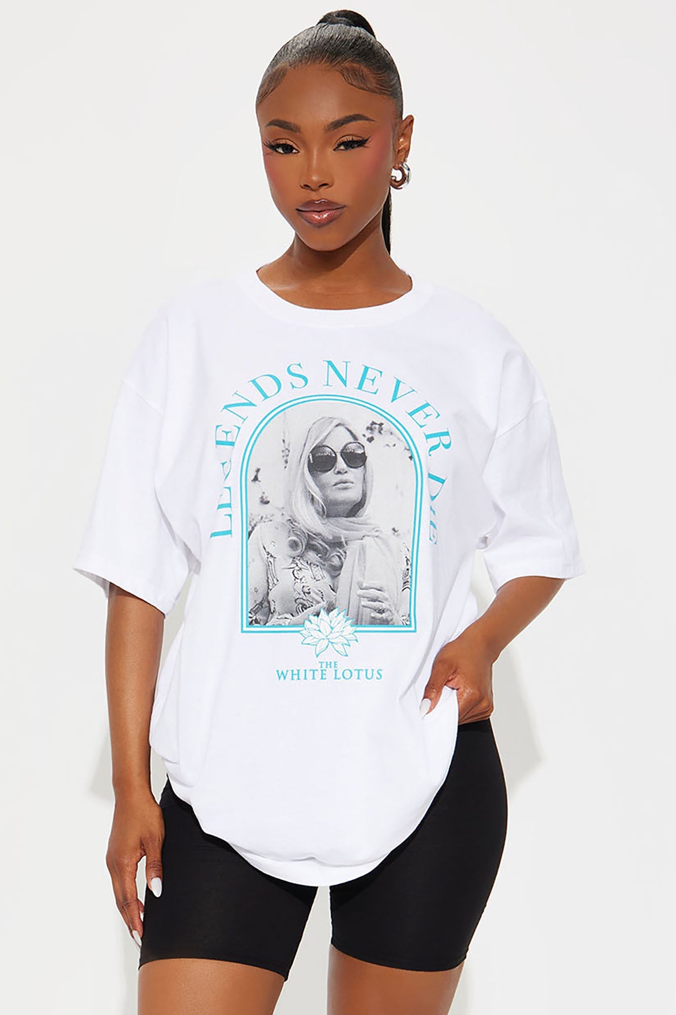 White Lotus Legends Never Die Tee - White