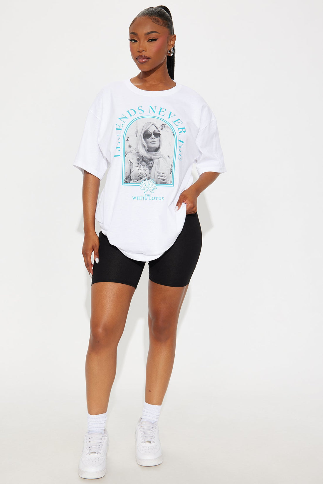 White Lotus Legends Never Die Tee - White