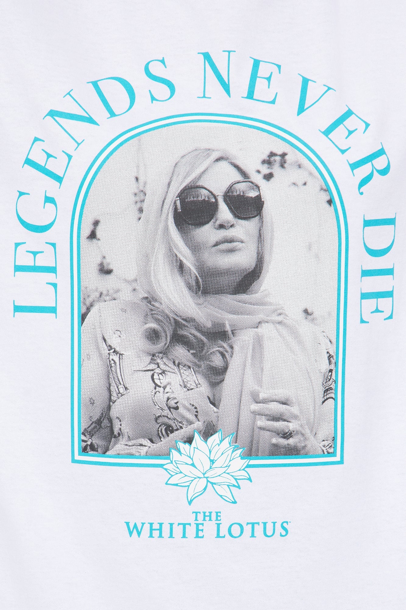 White Lotus Legends Never Die Tee - White