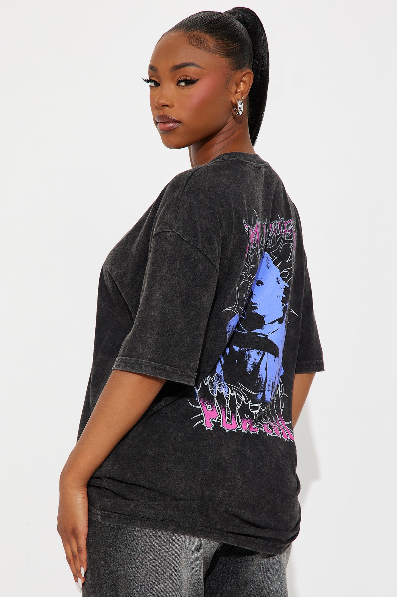 Michael Myers Pure Evil Washed Tee - Black Wash