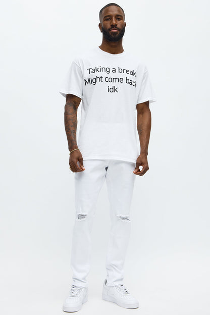 Cornell Ripped Skinny Jeans - White