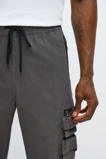 Straight Stay Busy Utility Pant - Charcoal