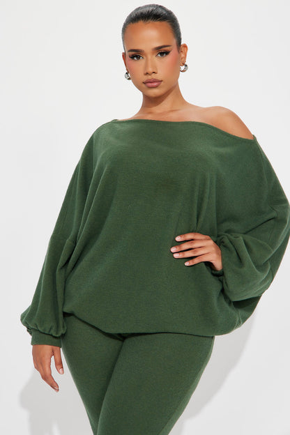 Comfy Mood Legging Set - Olive