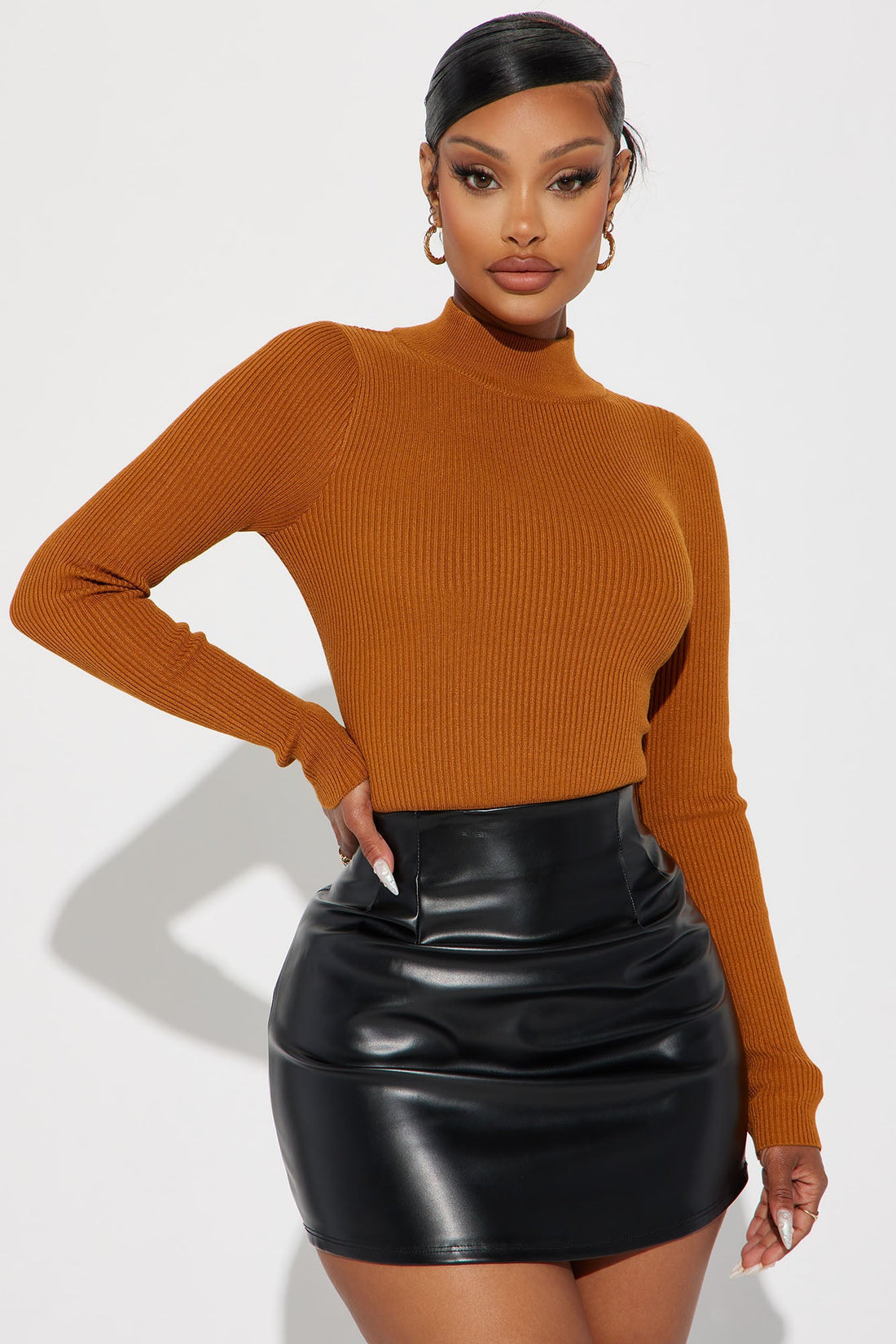 Day In Pasadena Sweater - Rust