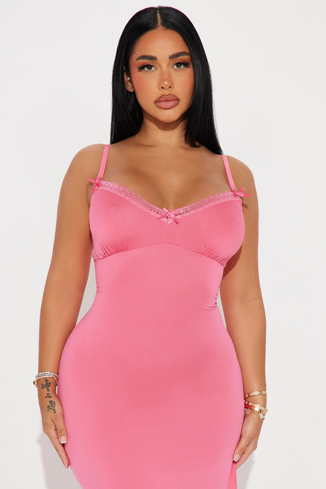 Hit The Snooze Maxi PJ Sleep Dress - Hot Pink