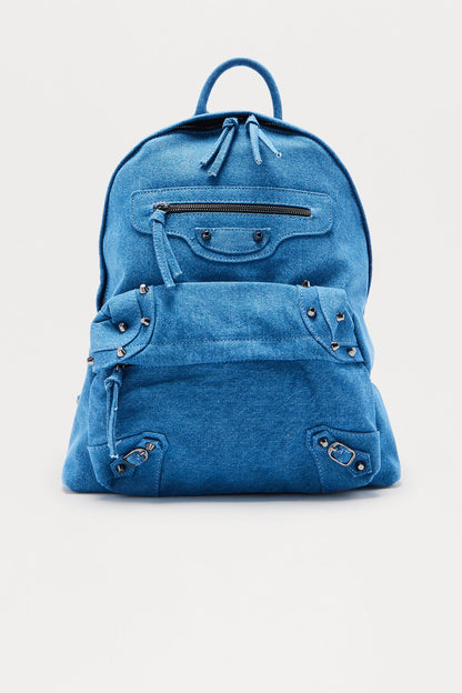 Mini Katrina Denim Backpack - Dark Wash