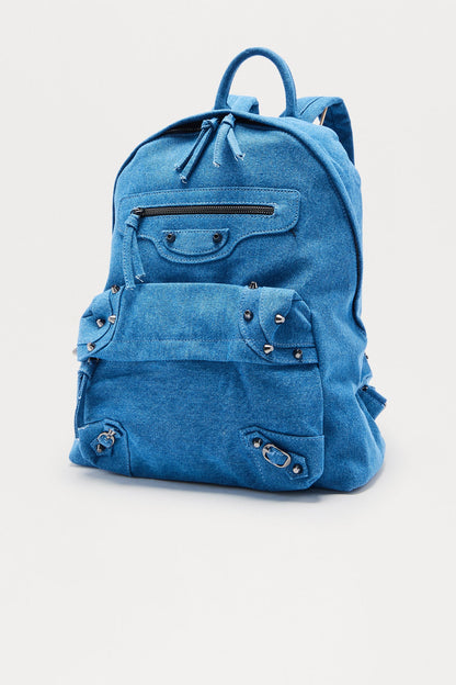 Mini Katrina Denim Backpack - Dark Wash