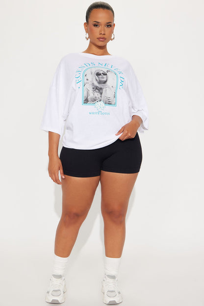 White Lotus Legends Never Die Tee - White
