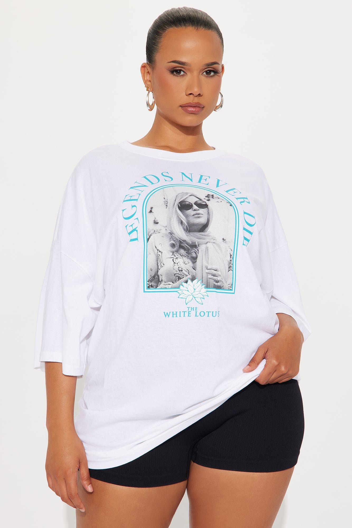 White Lotus Legends Never Die Tee - White