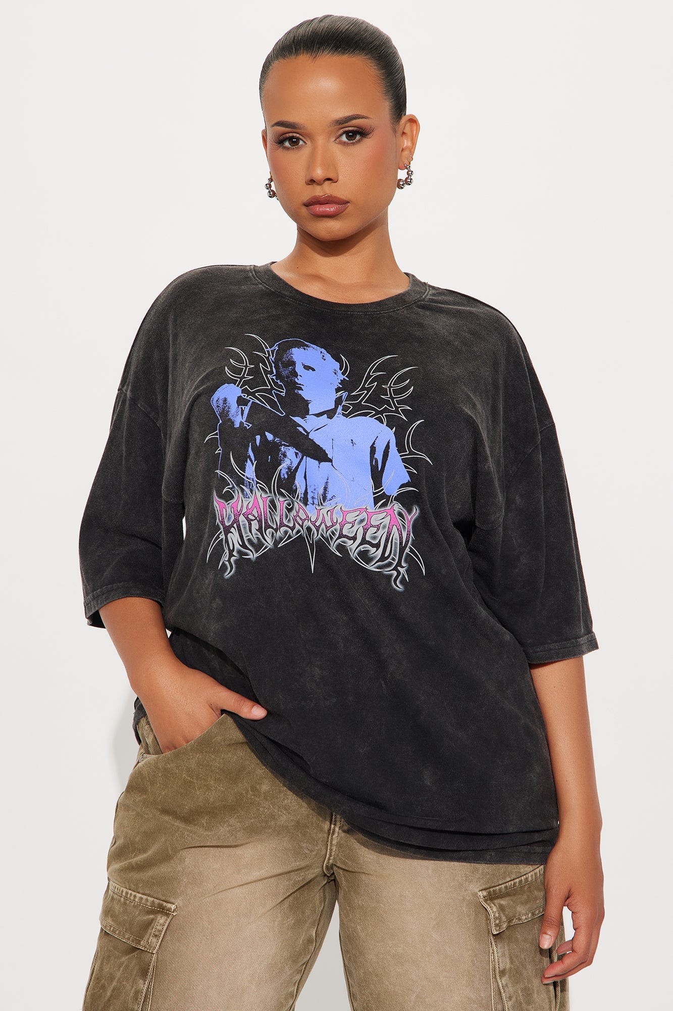 Michael Myers Pure Evil Washed Tee - Black Wash