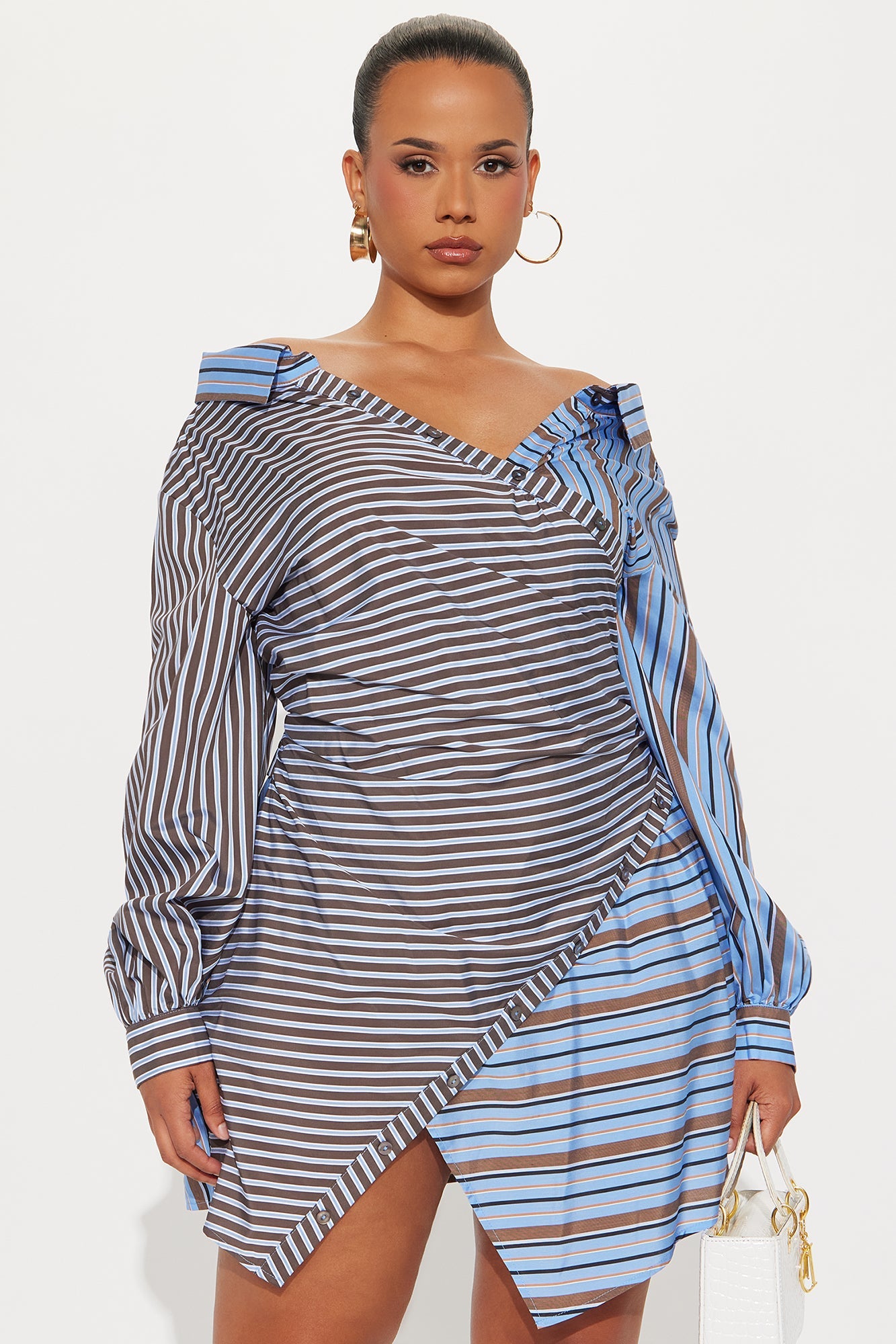 Independent Gal Mini Dress - Blue/combo