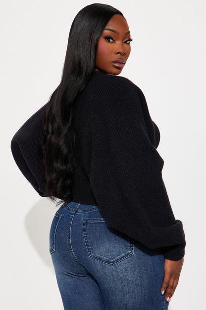 Whatever She Wants Cardigan - Black