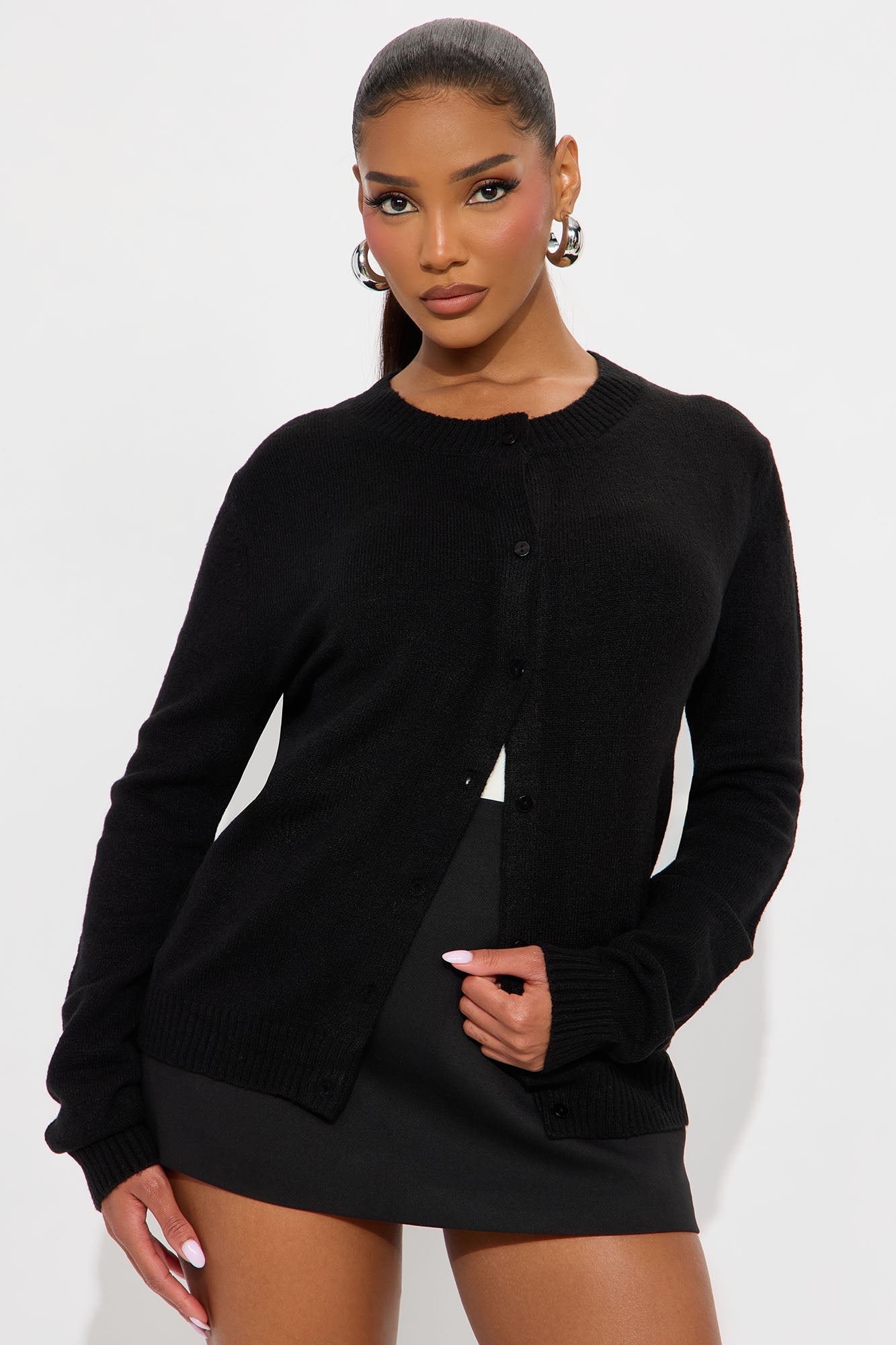 Comfort Club Cardigan - Black