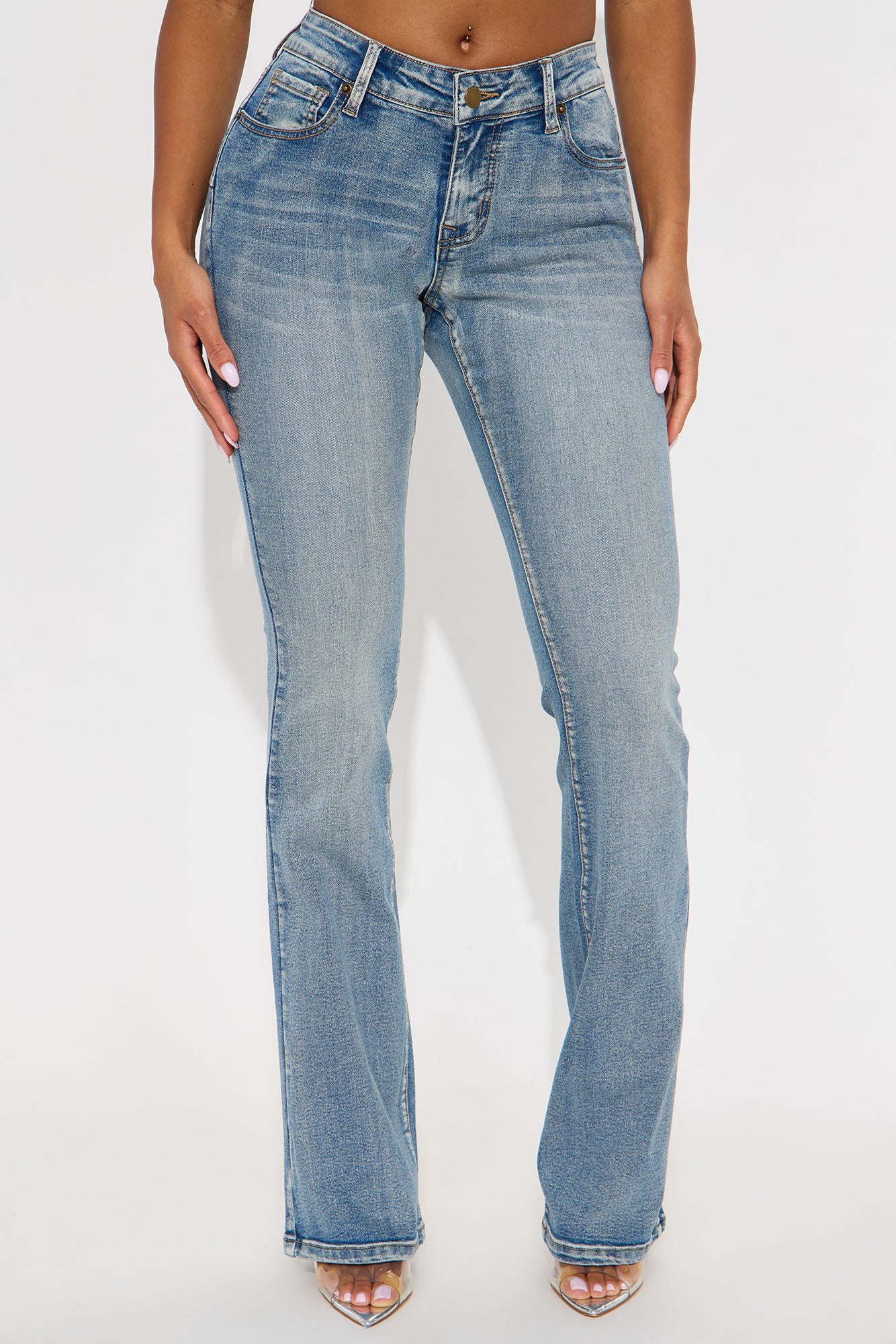 Gemma Low Rise Sculpting Stretch Bootcut Jeans - Vintage Wash