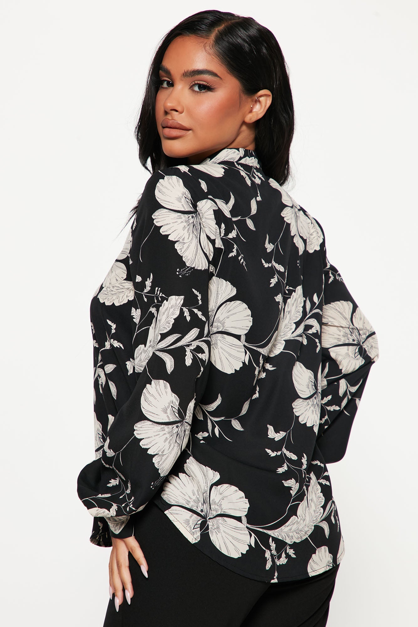 Floral Emotions Top - Black/combo