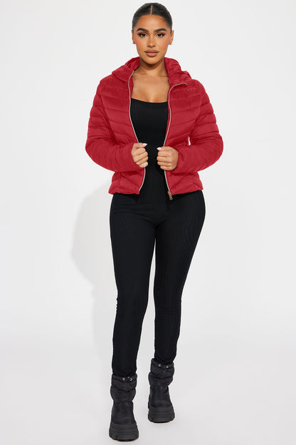 Cold Times Puffer Jacket - Red