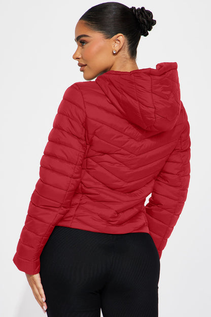 Cold Times Puffer Jacket - Red