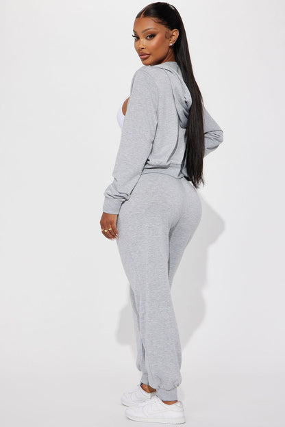 Classic Vibe Jogger Set - Heather Grey