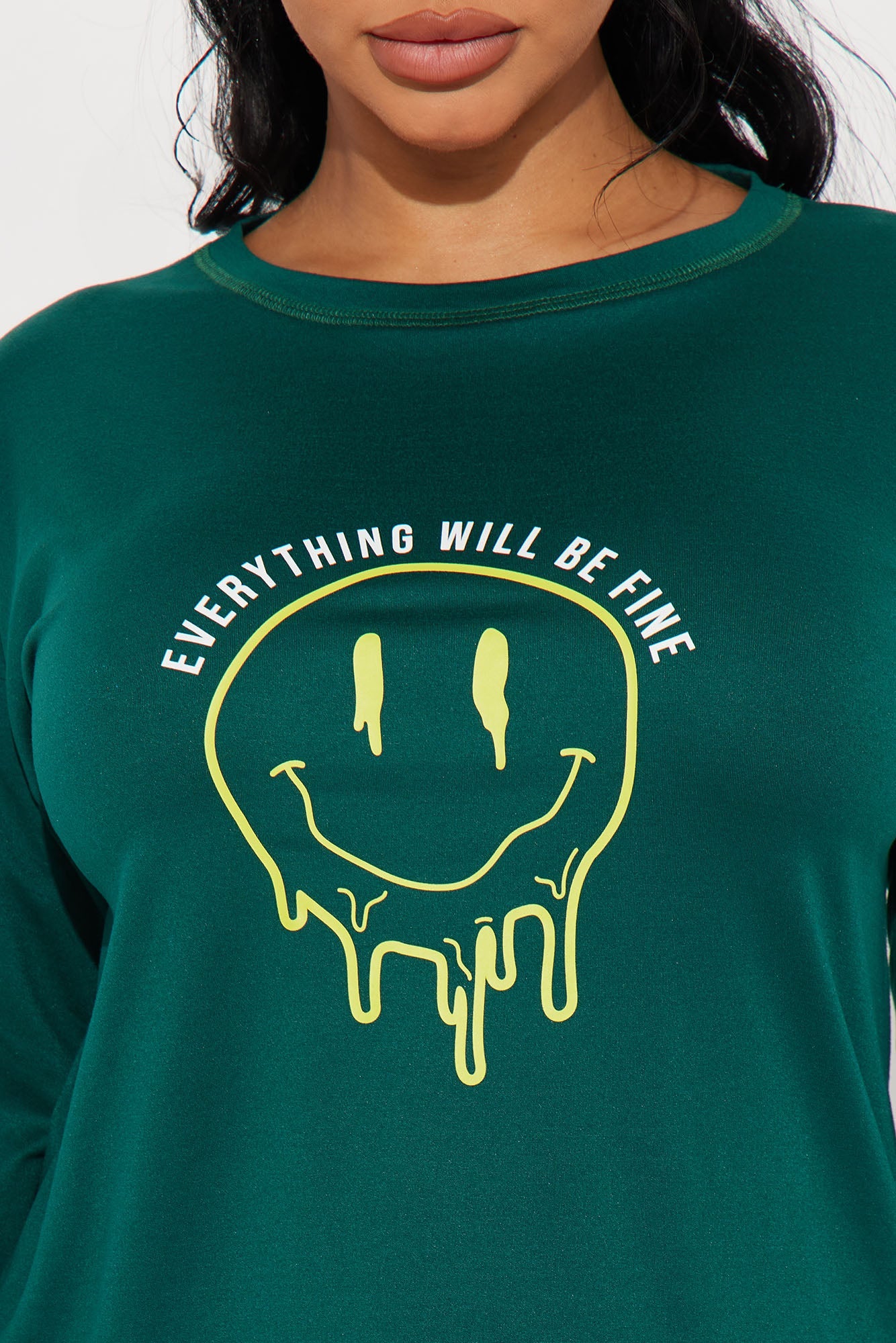 Everything Will Be Fine PJ Boxer Short Set - Hunter