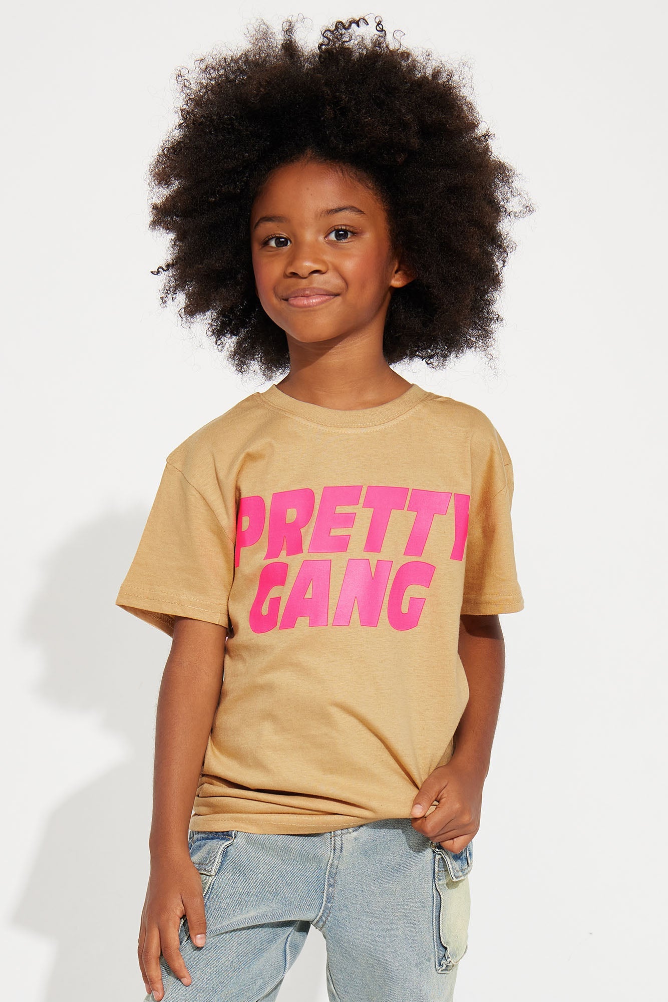 Mini Pretty Gang T-Shirt - Sand