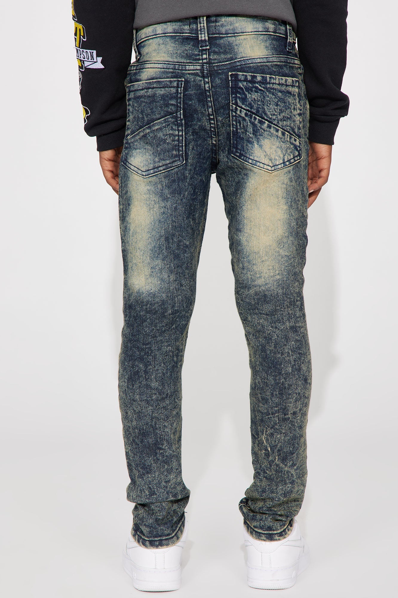 Mini Denim Moto Rip And Repair II Jeans - Vintage Wash