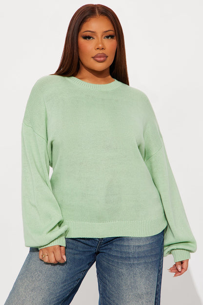 Autumn Feels Sweater - Sage
