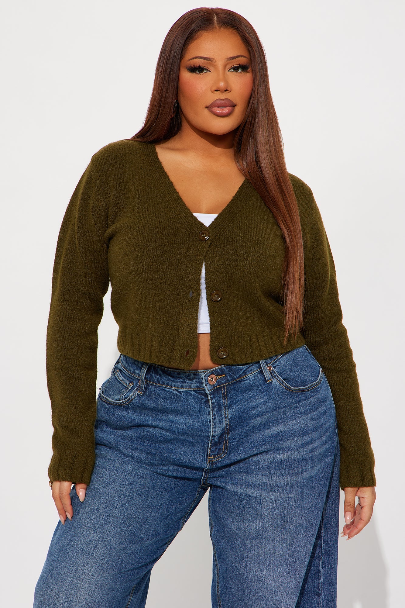 Warm Me Up Cardigan - Olive
