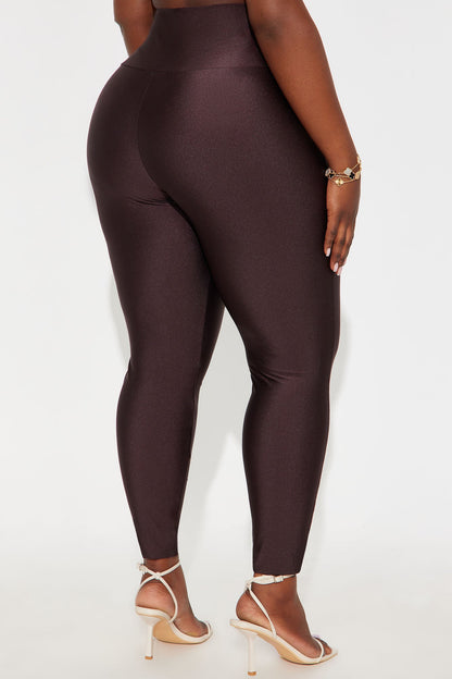 Brianne High Rise Leggings - Chocolate
