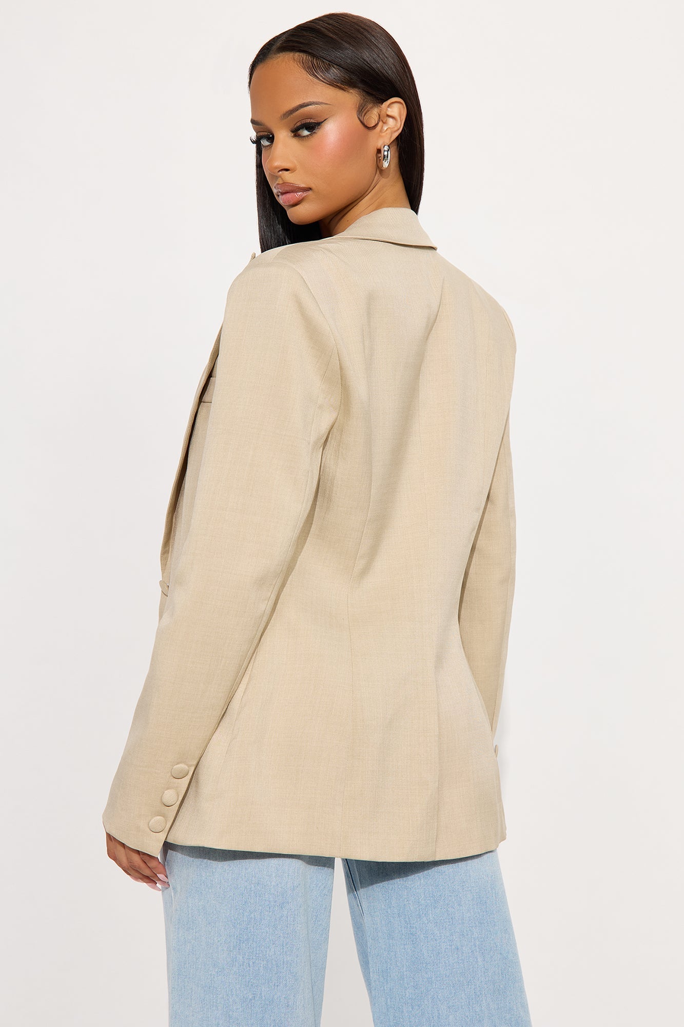 Gianna Fitted Blazer - Tan