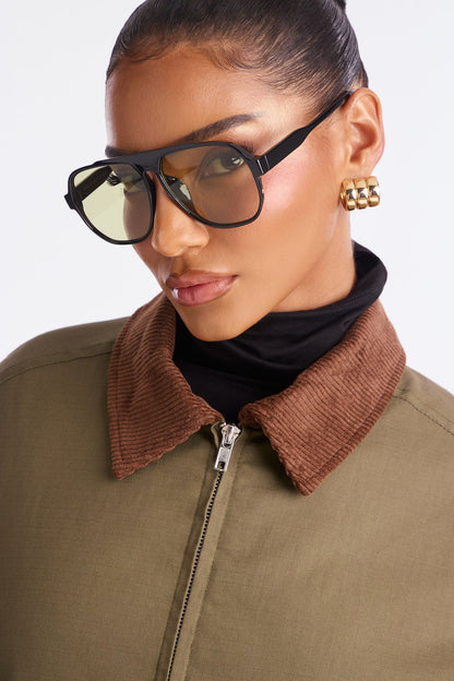 Amaya Jacket Mini Skirt Set - Olive
