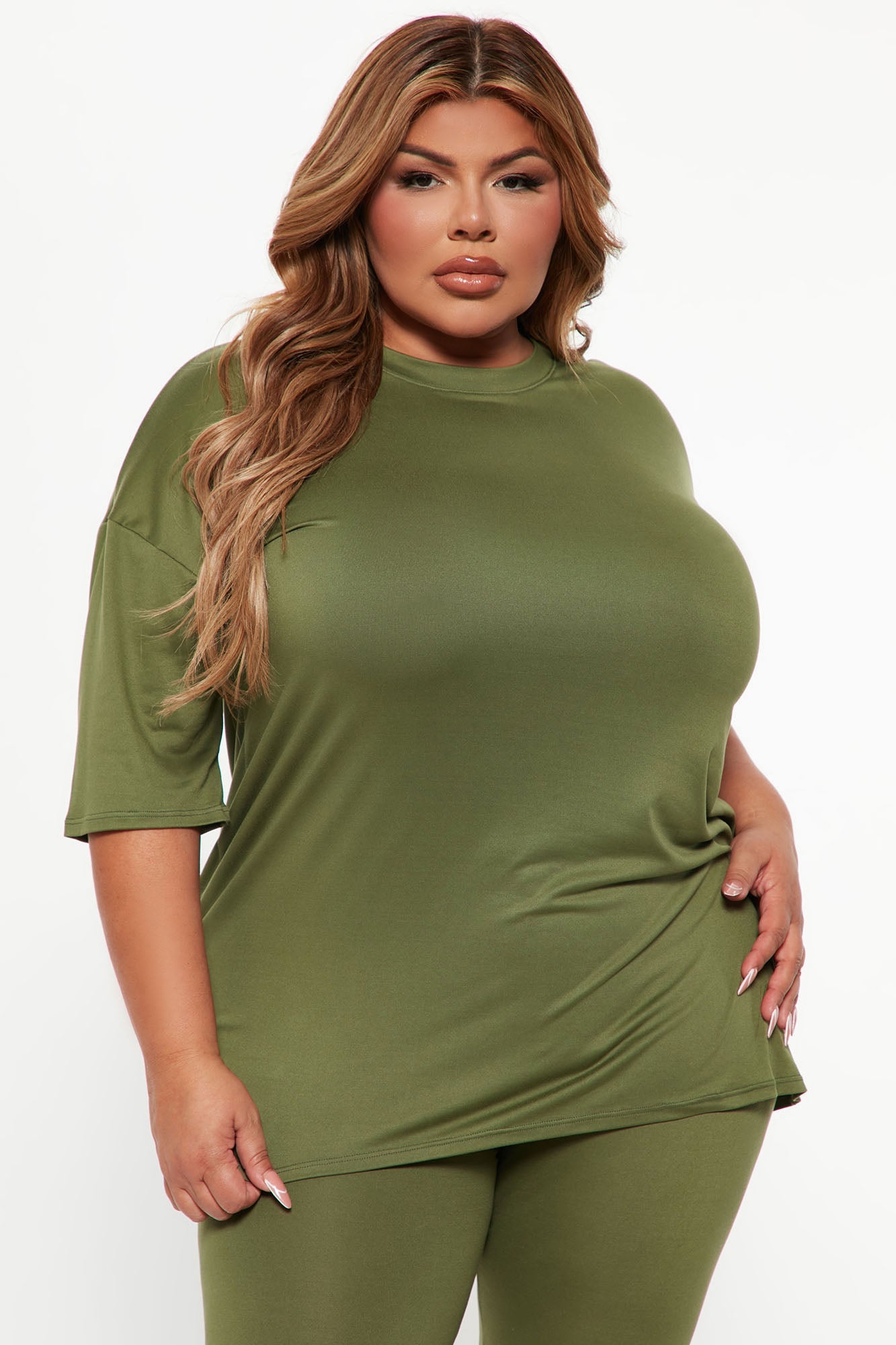 Weekend Vibes Legging Set - Olive