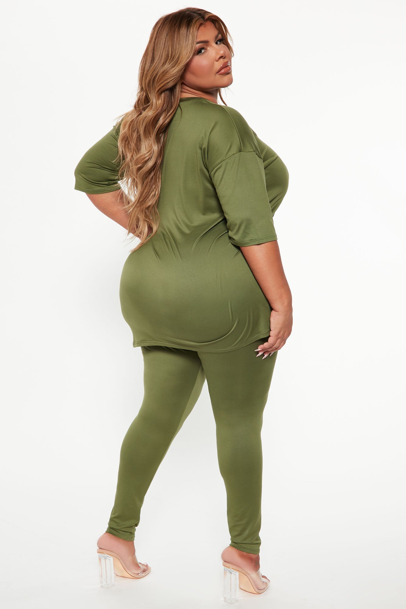 Weekend Vibes Legging Set - Olive