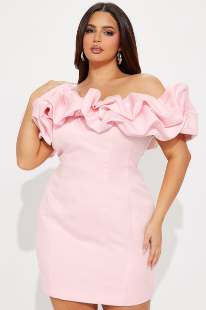 Parisian Nights Mini Dress - Pink