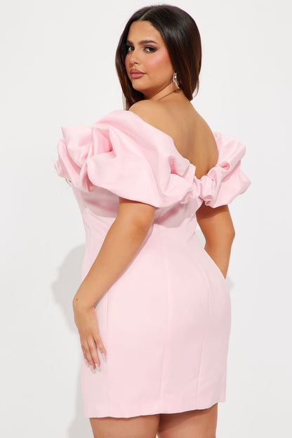 Parisian Nights Mini Dress - Pink