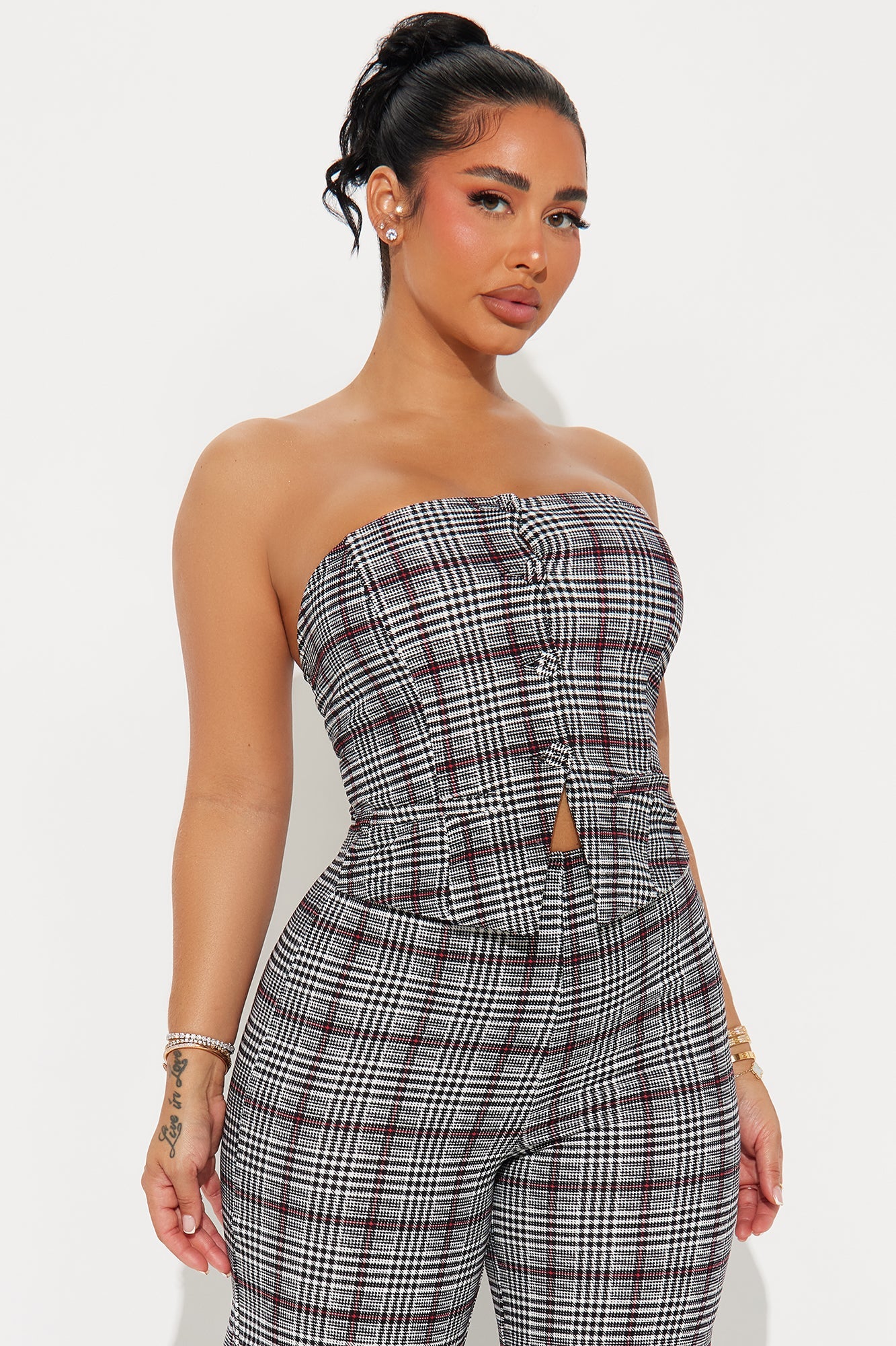 Late to Work Jumpsuit - Grey/combo