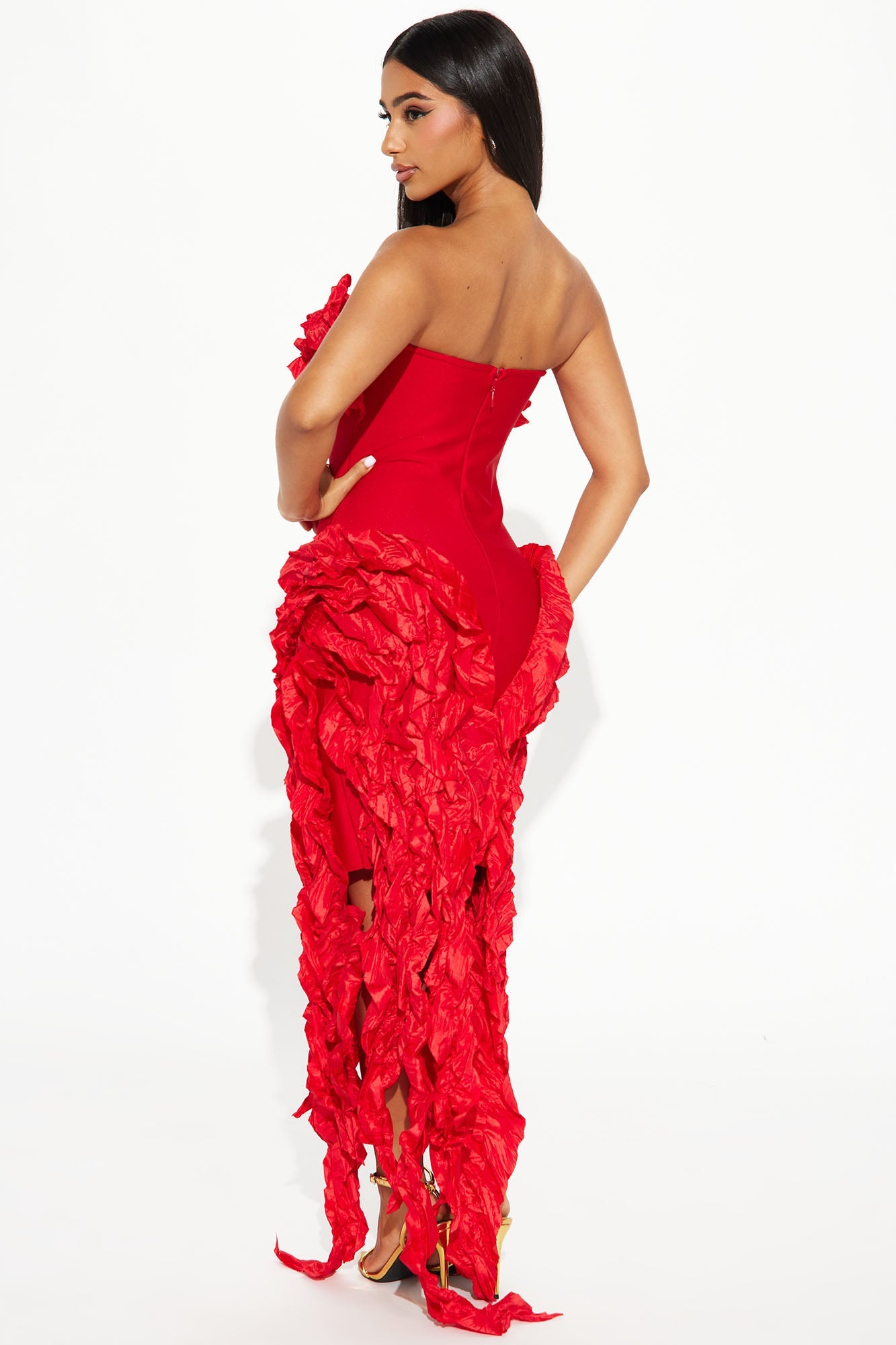 Leila Bandage Mini Dress - Red
