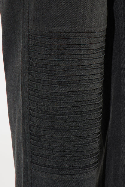 Race With Me Moto Straight Leg Pant - Black