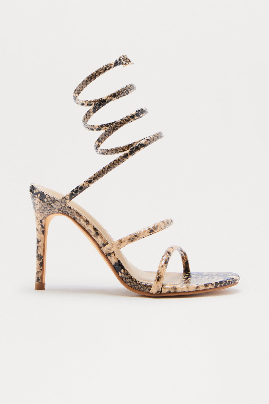 Paton Wrap Up Heels - Tan/Multi