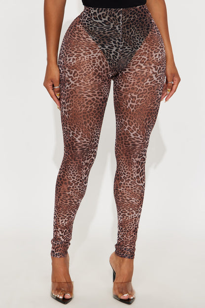 Amara Mesh Leopard Legging - Leopard